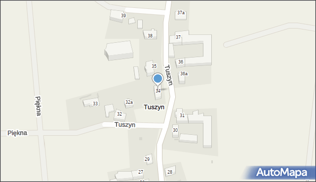 Tuszyn, Tuszyn, 34, mapa Tuszyn