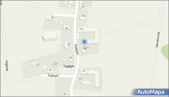 Tuszyn, Tuszyn, 36a, mapa Tuszyn