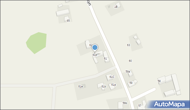 Tuszyn, Tuszyn, 61d, mapa Tuszyn