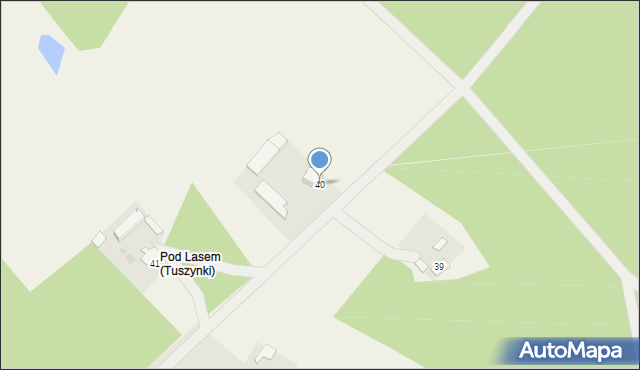 Tuszynki, Tuszynki, 40, mapa Tuszynki