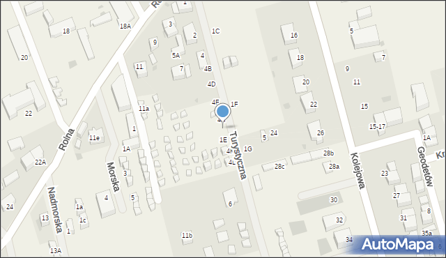 Ustronie Morskie, Turystyczna, 4I, mapa Ustronie Morskie