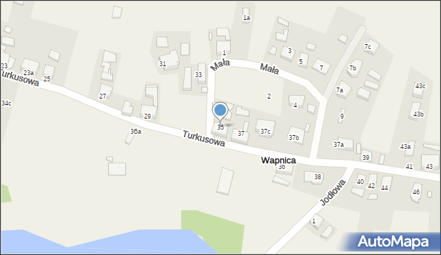 Wapnica, Turkusowa, 35, mapa Wapnica