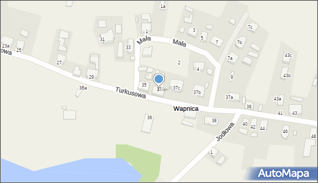 Wapnica, Turkusowa, 37, mapa Wapnica