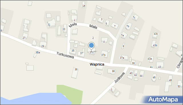 Wapnica, Turkusowa, 37c, mapa Wapnica