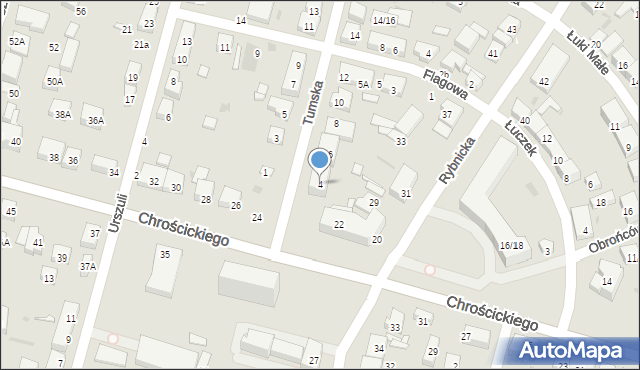 Warszawa, Tumska, 4, mapa Warszawy
