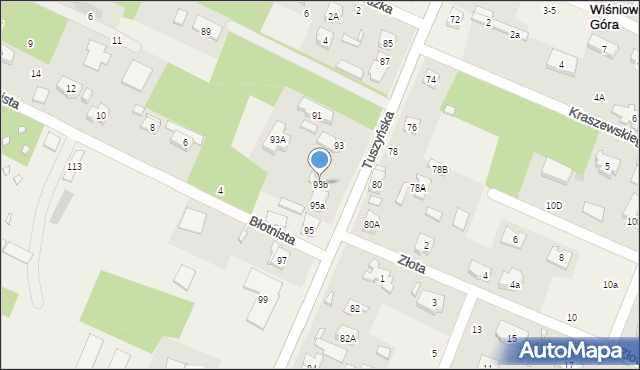 Wiśniowa Góra, Tuszyńska, 93b, mapa Wiśniowa Góra