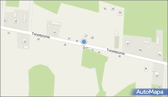 Władysławów, Turystyczna, 30, mapa Władysławów