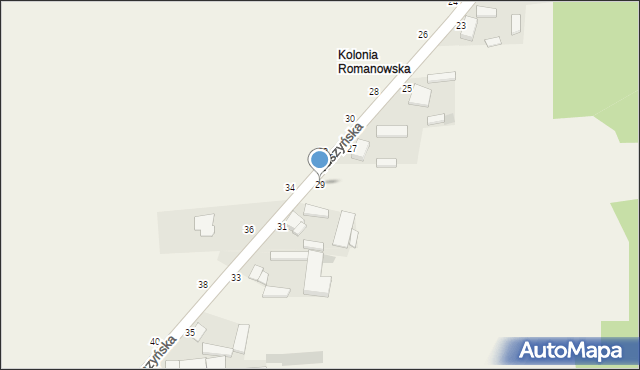 Wola Rakowa, Tuszyńska, 29, mapa Wola Rakowa