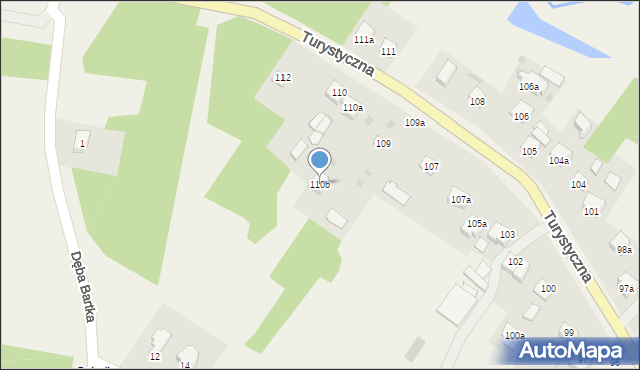 Zagnańsk, Turystyczna, 110b, mapa Zagnańsk