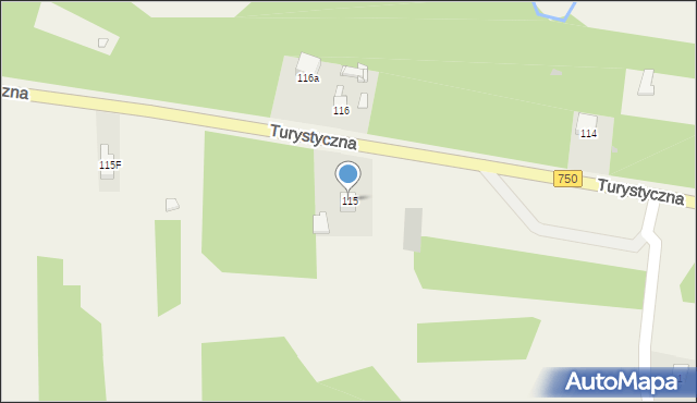 Zagnańsk, Turystyczna, 115, mapa Zagnańsk