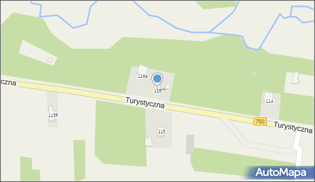Zagnańsk, Turystyczna, 116, mapa Zagnańsk