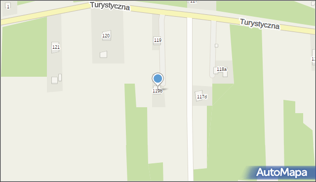 Zagnańsk, Turystyczna, 119b, mapa Zagnańsk