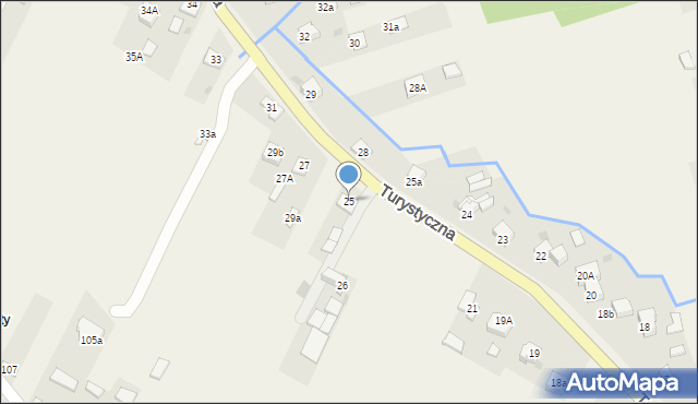 Zagnańsk, Turystyczna, 25, mapa Zagnańsk