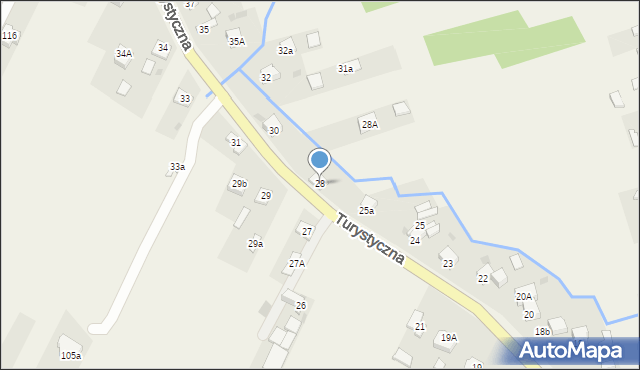 Zagnańsk, Turystyczna, 28, mapa Zagnańsk