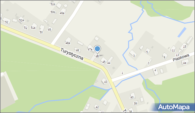 Zagnańsk, Turystyczna, 46, mapa Zagnańsk