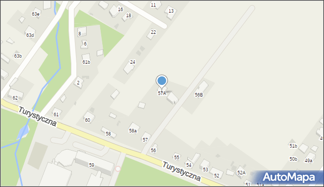 Zagnańsk, Turystyczna, 57A, mapa Zagnańsk