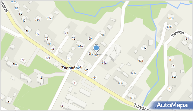 Zagnańsk, Turystyczna, 66, mapa Zagnańsk