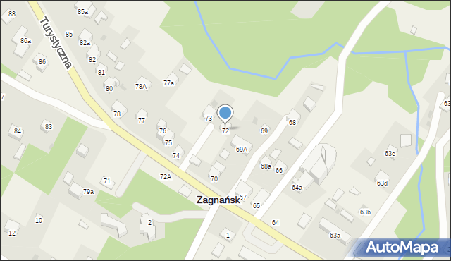 Zagnańsk, Turystyczna, 72, mapa Zagnańsk