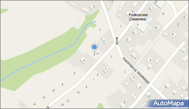 Zalasowa, Tuchowska, 2, mapa Zalasowa