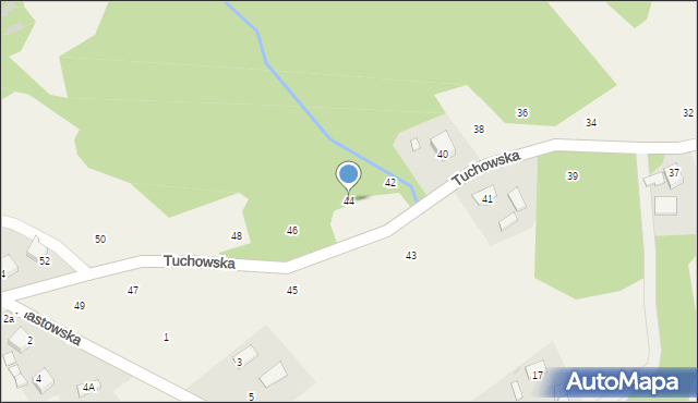 Zalasowa, Tuchowska, 44, mapa Zalasowa