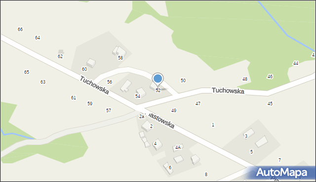 Zalasowa, Tuchowska, 52, mapa Zalasowa