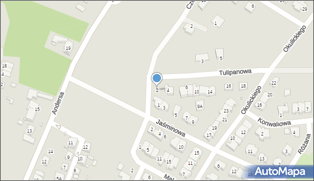 Zgorzelec, Tulipanowa, 2, mapa Zgorzelec