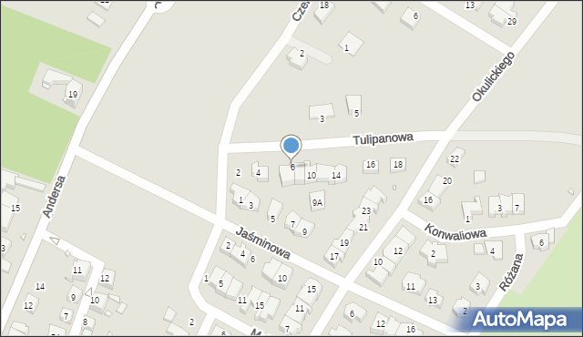 Zgorzelec, Tulipanowa, 6, mapa Zgorzelec