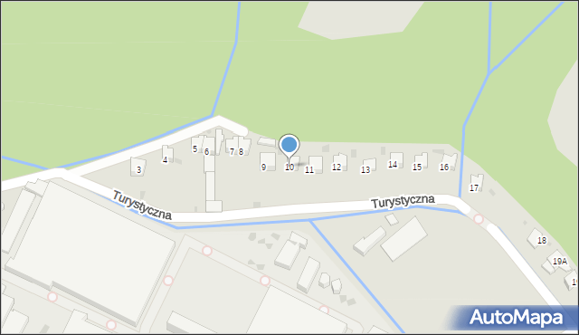 Żywiec, Turystyczna, 10, mapa Żywiec