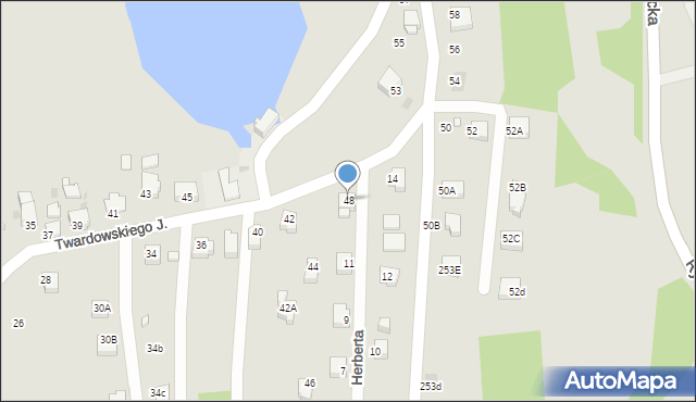 Jastrzębie-Zdrój, Twardowskiego Jana, ks., 48, mapa Jastrzębie-Zdrój