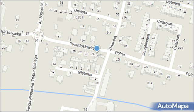 Piotrków Trybunalski, Twardosławicka, 2, mapa Piotrków Trybunalski