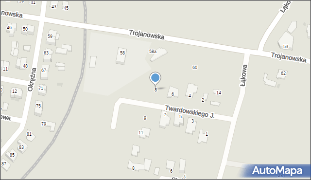 Sochaczew, Twardowskiego Jana, ks., 8, mapa Sochaczew