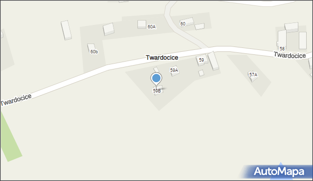 Twardocice, Twardocice, 59B, mapa Twardocice