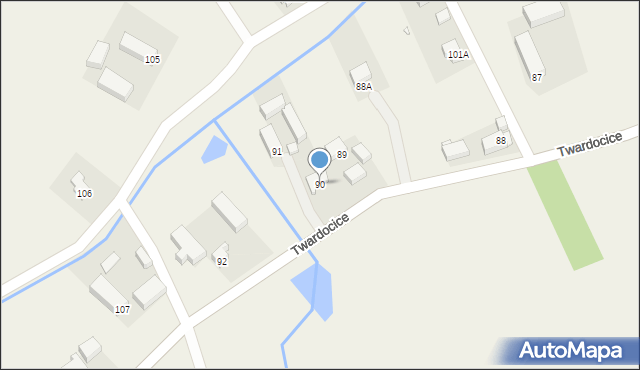 Twardocice, Twardocice, 90, mapa Twardocice