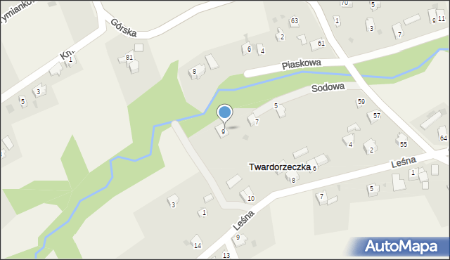 Twardorzeczka, Twardorzeczka, 16, mapa Twardorzeczka