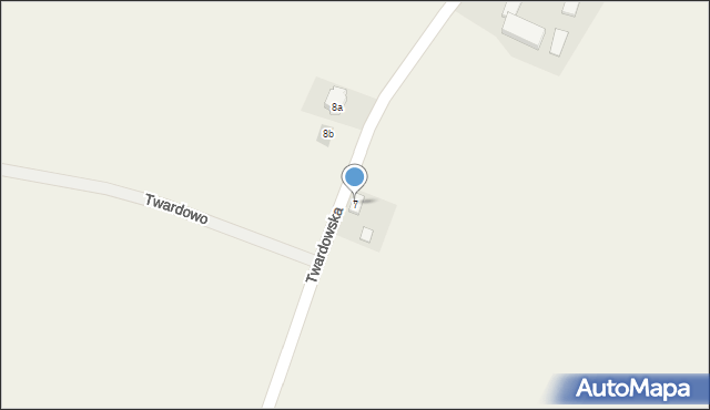 Twardowo, Twardowska, 7, mapa Twardowo