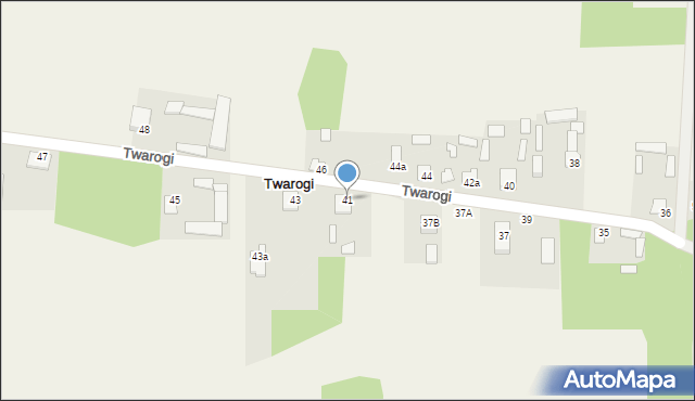 Twarogi, Twarogi, 41, mapa Twarogi