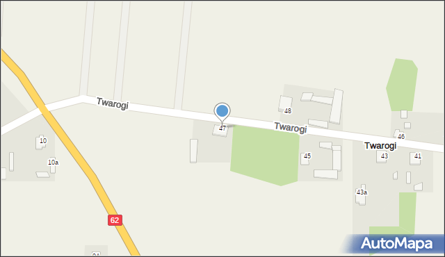 Twarogi, Twarogi, 47, mapa Twarogi