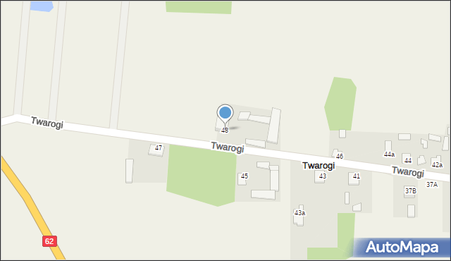 Twarogi, Twarogi, 48, mapa Twarogi