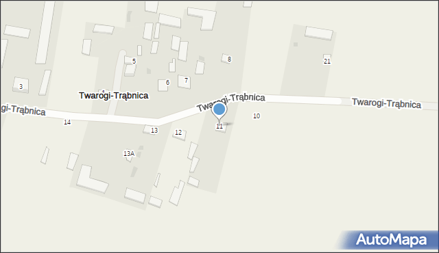 Twarogi-Trąbnica, Twarogi-Trąbnica, 11, mapa Twarogi-Trąbnica