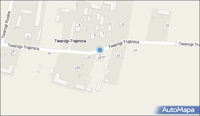 Twarogi-Trąbnica, Twarogi-Trąbnica, 12, mapa Twarogi-Trąbnica