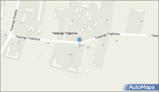 Twarogi-Trąbnica, Twarogi-Trąbnica, 13, mapa Twarogi-Trąbnica