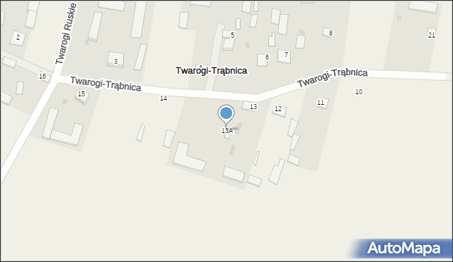 Twarogi-Trąbnica, Twarogi-Trąbnica, 13A, mapa Twarogi-Trąbnica