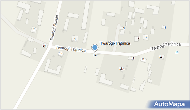 Twarogi-Trąbnica, Twarogi-Trąbnica, 14, mapa Twarogi-Trąbnica