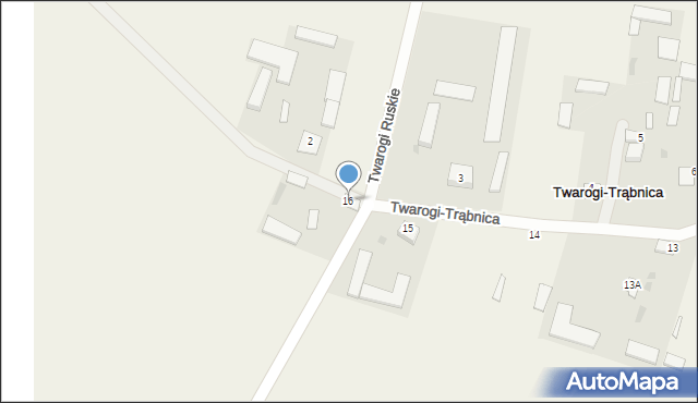 Twarogi-Trąbnica, Twarogi-Trąbnica, 16, mapa Twarogi-Trąbnica