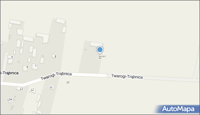 Twarogi-Trąbnica, Twarogi-Trąbnica, 21, mapa Twarogi-Trąbnica