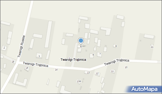 Twarogi-Trąbnica, Twarogi-Trąbnica, 5, mapa Twarogi-Trąbnica