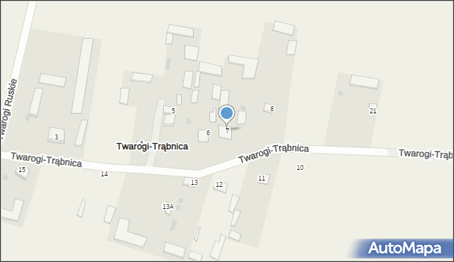 Twarogi-Trąbnica, Twarogi-Trąbnica, 7, mapa Twarogi-Trąbnica