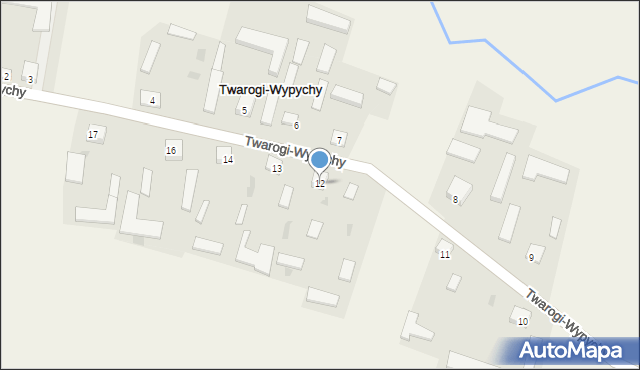 Twarogi-Wypychy, Twarogi-Wypychy, 12, mapa Twarogi-Wypychy