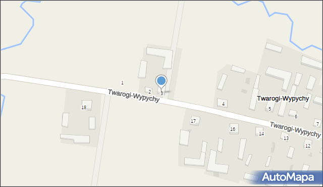 Twarogi-Wypychy, Twarogi-Wypychy, 3, mapa Twarogi-Wypychy