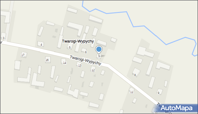Twarogi-Wypychy, Twarogi-Wypychy, 7, mapa Twarogi-Wypychy